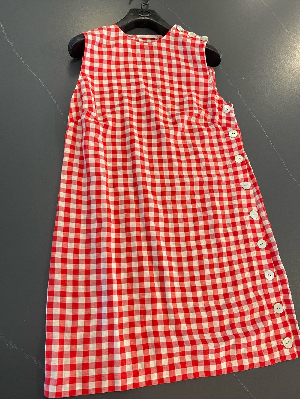 Doen Red and White Gingham Mini Dress - Picture 10 of 12